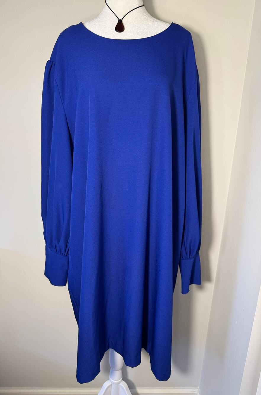 Anthropologie Ichi Cobalt Blue Dress 3X
